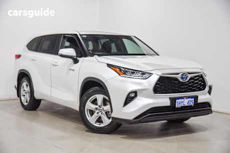 White 2023 Toyota Kluger Wagon GX Hybrid AWD