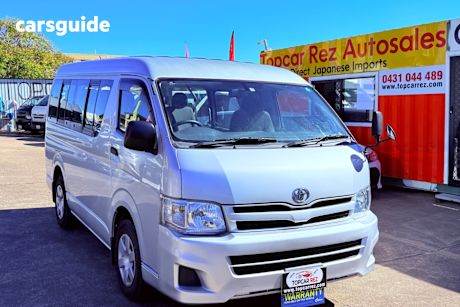 Silver 2013 Toyota HiAce Commercial COMMUTER