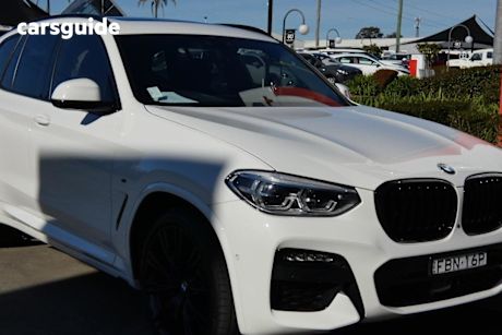 White 2020 BMW X3 Wagon xDrive30i M Sport