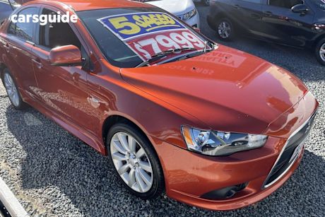 Orange 2012 Mitsubishi Lancer Hatchback Activ Sportback