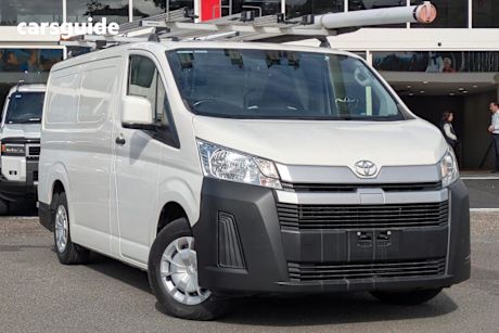 White 2020 Toyota Hiace Van LWB (4 Door Option)