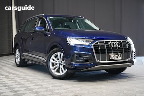 Blue 2022 Audi Q7 Wagon 45 TDI Quattro Mhev