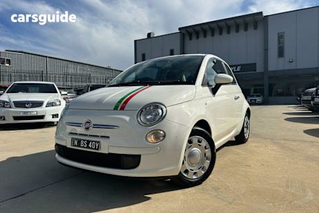 White 2014 Fiat 500 Hatch