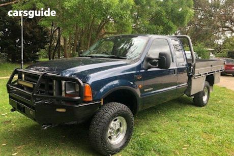 Grey 2005 Ford F250 Super Cab Pickup XLT (4X4)