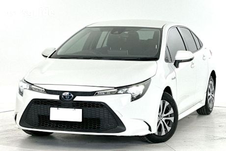 White 2020 Toyota Corolla Sedan Ascent Sport (hybrid)