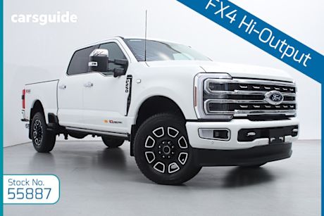 White 2024 Ford F250 Ute Tray Platinum