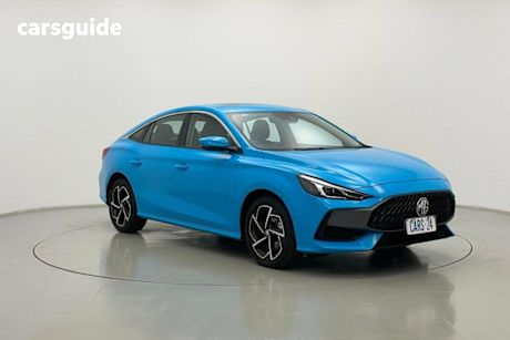 Blue 2024 MG MG5 Sedan Essence