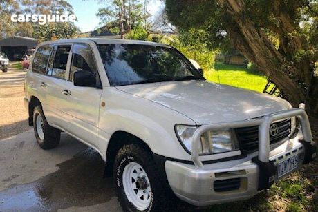 White 2002 Toyota Landcruiser Wagon GXL (4X4)