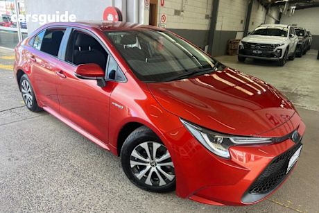 Red 2020 Toyota Corolla Sedan SX (hybrid)