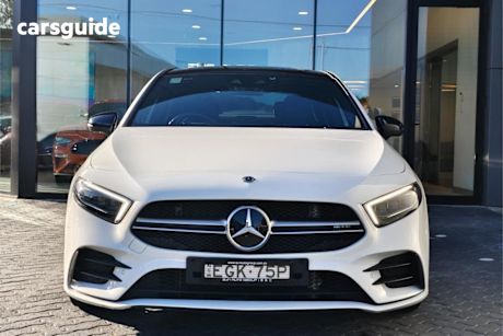 White 2020 Mercedes-Benz A35 Sedan 4Matic