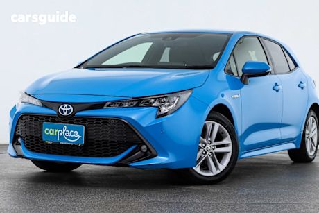 Blue 2022 Toyota Corolla Hatchback SX Hybrid