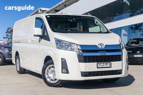 White 2022 Toyota Hiace Van LWB (4 Door Option)