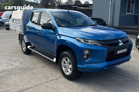 Blue 2019 Mitsubishi Triton Double Cab Pick Up GLX Plus (4X4)