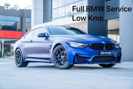 Blue 2018 BMW M4 Coupe CS