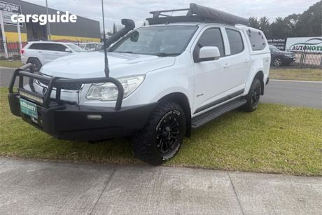 White 2013 Holden Colorado Crew Cab Pickup LX (4X4)