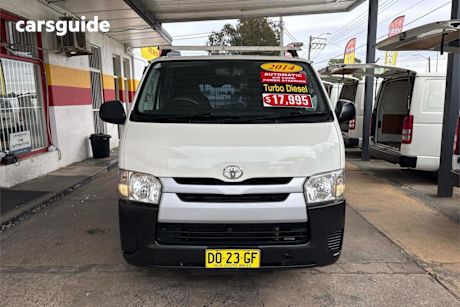 White 2014 Toyota Hiace Van LWB