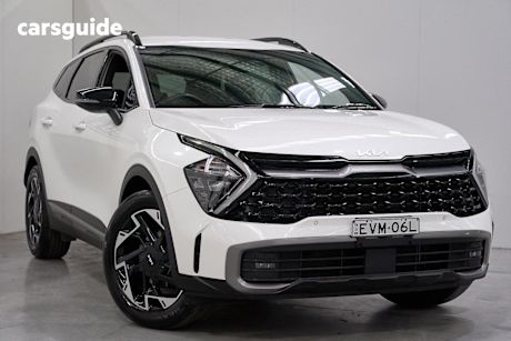 White 2022 Kia Sportage Wagon SX+ (fwd)