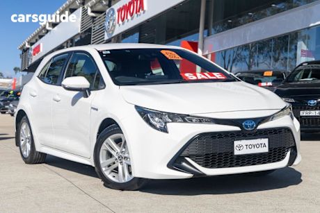 White 2022 Toyota Corolla Hatchback Ascent Sport Hybrid