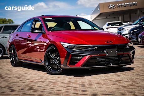 Red 2025 Hyundai I30 Sedan N Premium With Sunroof