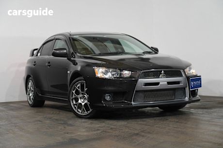 Black 2008 Mitsubishi Lancer Sedan Evolution