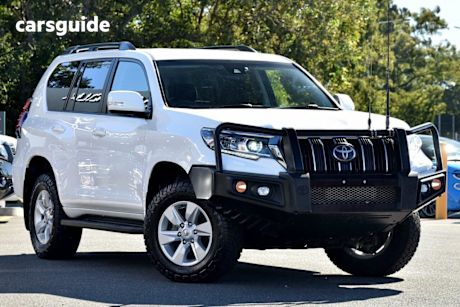 White 2022 Toyota Landcruiser Prado Wagon GXL Flat Tailgate