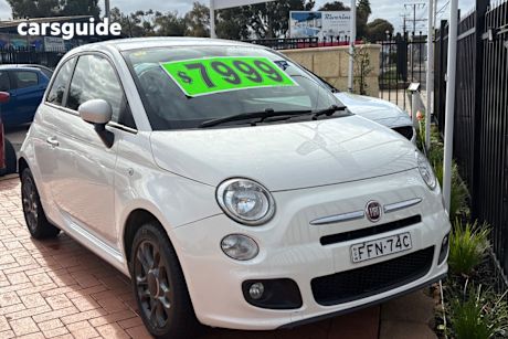 Cream 2014 Fiat 500 Convertible Sport