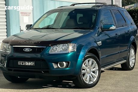 Blue 2010 Ford Territory Wagon Ghia (4X4)