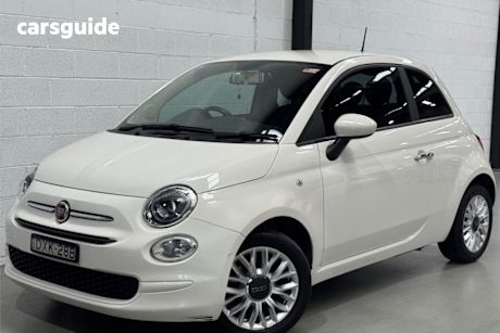 White 2016 Fiat 500 Hatchback POP