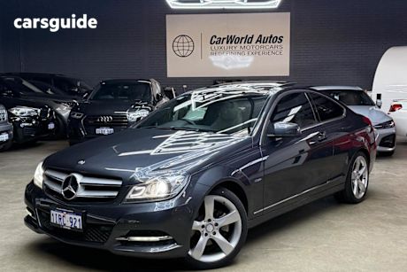 Grey 2011 Mercedes-Benz C250 Coupe CDI BE