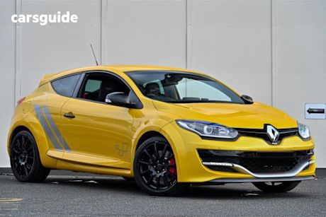 Yellow 2014 Renault Megane Coupe RS 275 Trophy