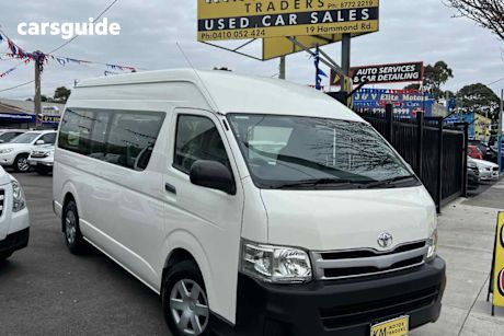 White 2013 Toyota Hiace Bus Commuter
