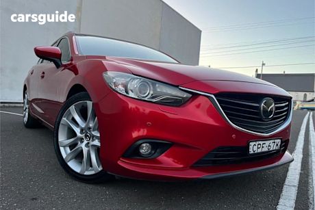 Red 2013 Mazda 6 Wagon Atenza