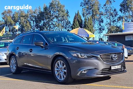Grey 2017 Mazda 6 Wagon Touring