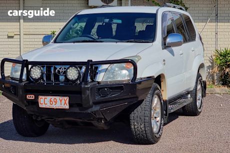 White 2009 Toyota Landcruiser Prado Wagon GXL (4X4)