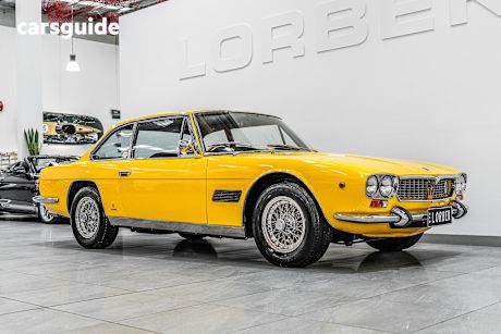 Yellow 1967 Maserati Mexico Coupe 2+2