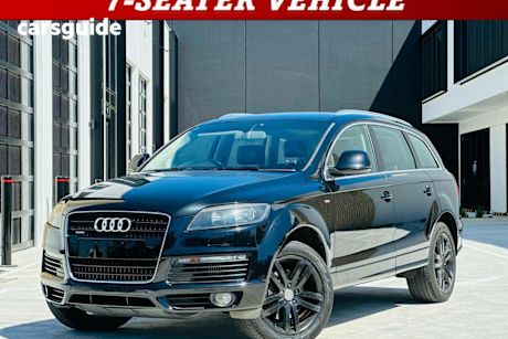 Black 2008 Audi Q7 Wagon TDI Quattro S-Line MY09