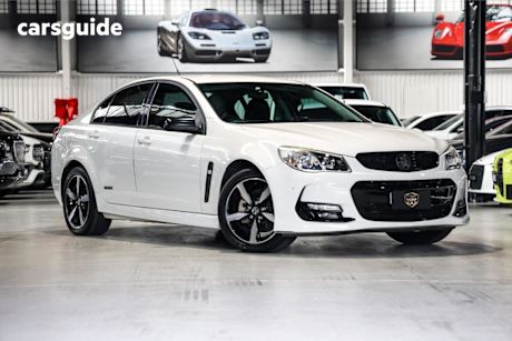 White 2016 Holden Commodore Sedan SV6 Black Pack