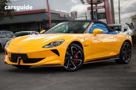 Yellow 2025 MG Cyberster Convertible 77KWH AWD