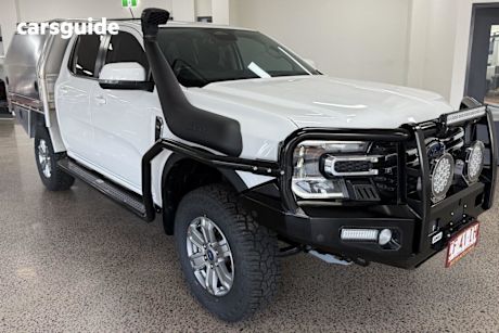 White 2023 Ford Ranger Double Cab Chassis XLT 3.0 (4X4)