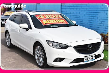 White 2013 Mazda 6 Wagon Atenza