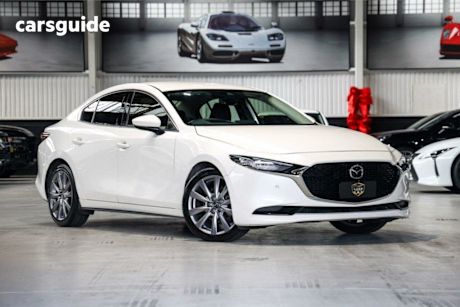 White 2021 Mazda 3 Sedan G25 GT