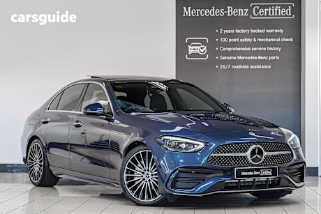 Blue 2024 Mercedes-Benz C200 Sedan Mhev