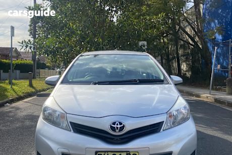 Silver 2013 Toyota Yaris Hatchback YR