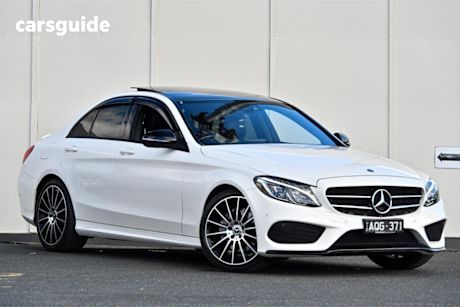 White 2017 Mercedes-Benz C200 Sedan