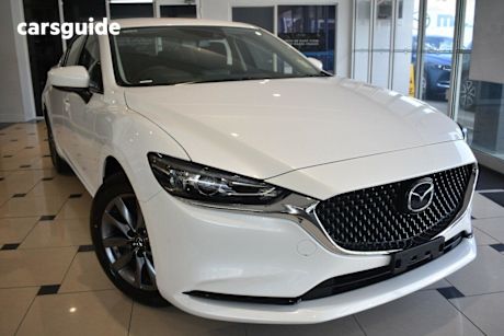 White 2024 Mazda 6 Sedan G25 Sport