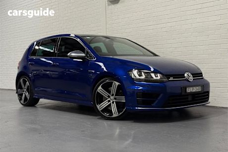 Blue 2015 Volkswagen Golf Hatchback R