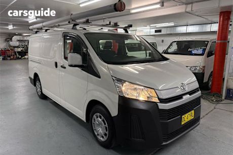 White 2021 Toyota Hiace Van LWB