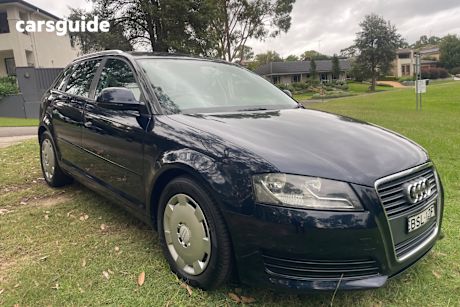 Blue 2009 Audi A3 Hatchback Sportback 1.9 TDI E