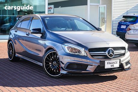 Silver 2014 Mercedes-Benz A45 Hatchback AMG