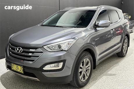 Silver 2013 Hyundai Santa FE Wagon Active Crdi (4X4)